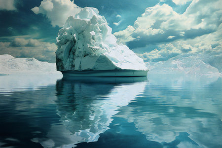Iceberg in the arctic landscapeの素材