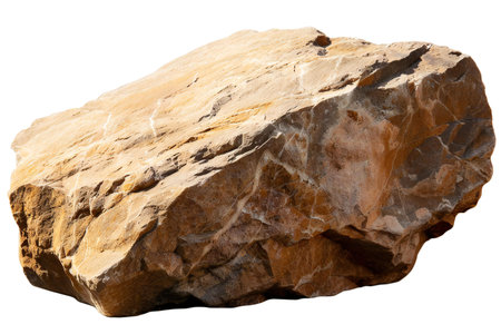 Stone isolated on white background.の素材
