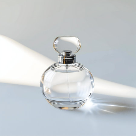 Perfume bottle isolated on white background.の素材