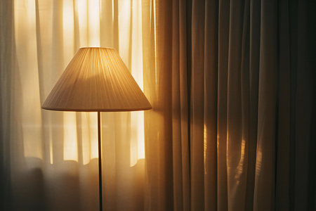 Light lamp decoration in bedroom interior - Vintage Light Filter and Sun Flareの素材