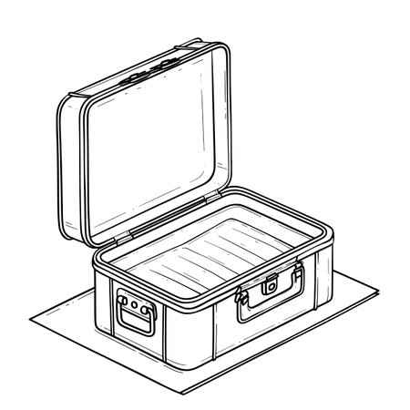 Picture Icon of open lunch box, illustrationのイラスト素材