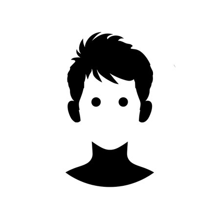 Icon of a person in a circleのイラスト素材