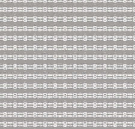 Seamless pattern of white snowflakes on a gray background