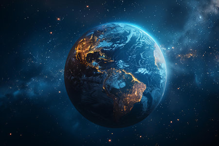 Planet earth in space.の写真素材