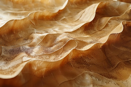 Macro detail of golden leaf texture. Abstract background for design.