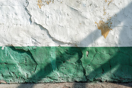 Grunge wall with plaster and shadow. Abstract background for design.の写真素材