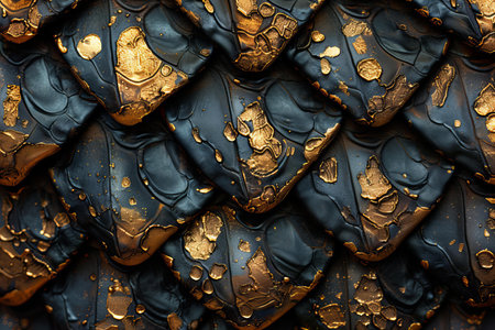 Background of gold and black metal texture. 3d rendering, 3d illustration.