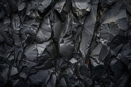 Black stone background or texture. Black stone texture. Black stone background.の写真素材