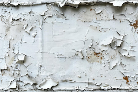 Peeling paint on a white wall. Abstract background for design.の写真素材