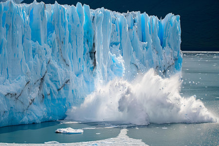 Iceberg in the Perito Moreno Glacier, Patagonia, Argentinaの写真素材