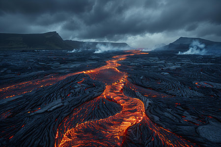Volcanic crater in Krafla volcanic area, Iceland.