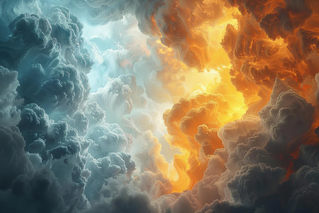 3d illustration of abstract fractal composition,digital art works.の写真素材