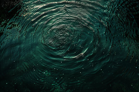abstract background of water with ripples and waves in the waterの写真素材