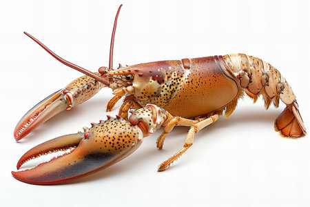 Lobster isolated on white background. 3d render illustration.の写真素材