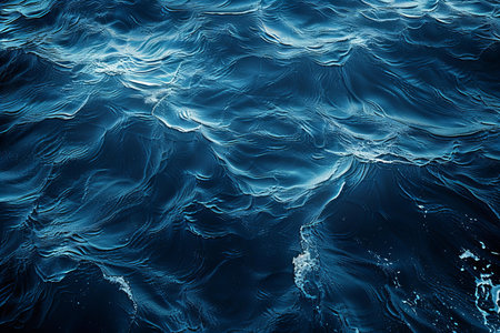 Blue water surface with ripples. Abstract background and texture for design.