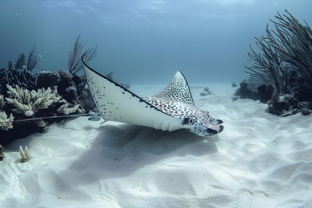 Manta ray in the Caribbean Sea, Cayo Largo, Cuba