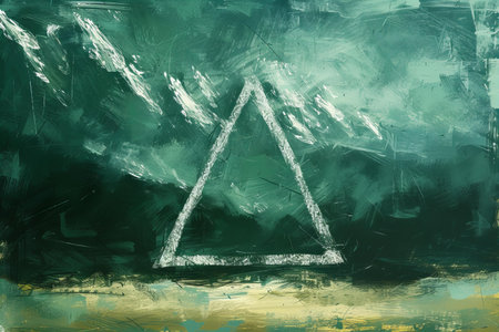 The letter A painted on the wall. Grunge background.の写真素材