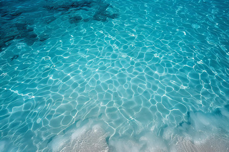 Beautiful turquoise water in the pool. Abstract background.
