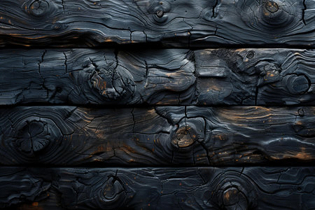 Black wood texture with natural patterns. Abstract background and texture for design.の写真素材