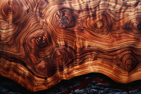 Wooden background with natural pattern. Close-up of the surface of the wood.の写真素材