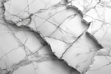 White marble texture background pattern with high resolution. 3D illustration.