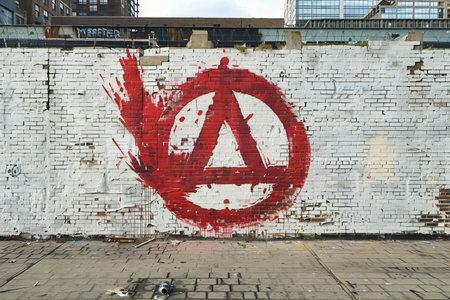 Mural art at Lower East Side in Manhattan. A mural is any piece of artwork painted or applied...