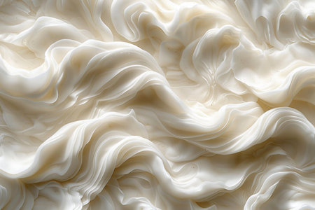 abstract background of white swirls of whipped cream or milk.