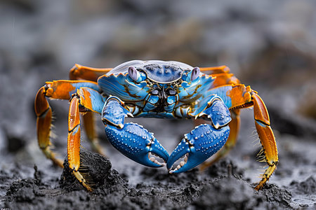 Blue crab, Galapagos islands, Ecuador, South America