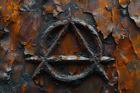 Rusty metal background.