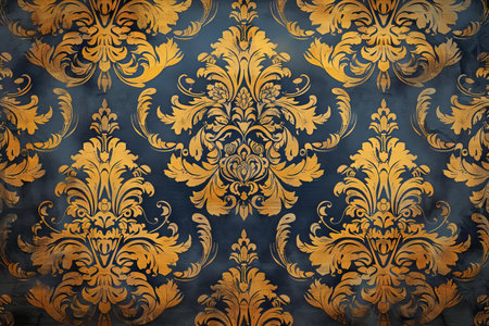 Damask floral ornament. Vintage baroque style pattern. Ornament for fabric, wallpaper, packaging.