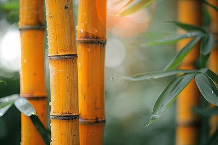 Bamboo forest. Bamboo forest. Bamboo grove.の写真素材