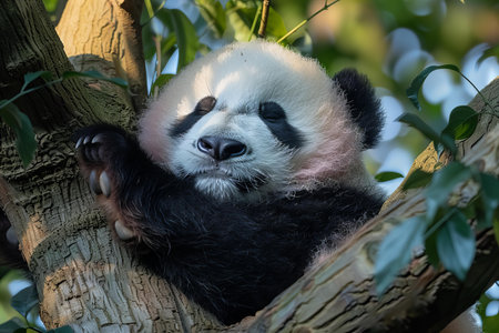 Giant panda (Ailuropoda melanoleuca)の写真素材