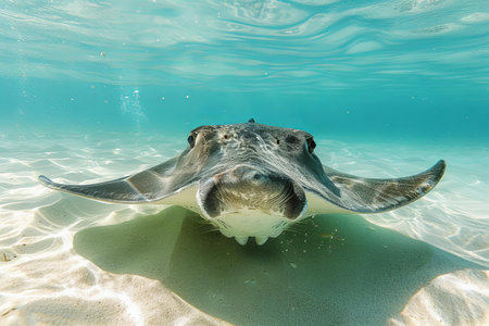 Manta ray in the water, Cayo Largo, Cuba