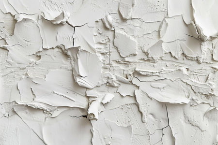 White wall with peeling paint. Abstract background and texture for design.の写真素材