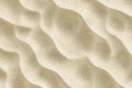 Sand texture background. Close-up of sand dune pattern.の写真素材