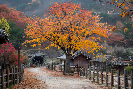 Autumn landscapeの写真素材