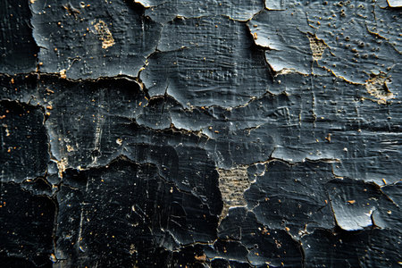 Grunge black background with peeling paint. Abstract grunge textureの写真素材