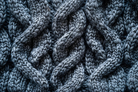 Woolen knitted texture as a background. Close up.