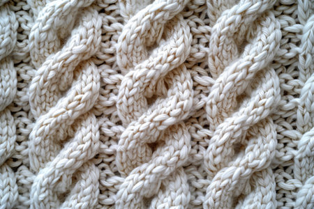 Knitted wool texture background. Close-up of knitting wool texture.