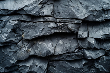 Black stone wall texture. Black stone wall background. Black stone wall texture.