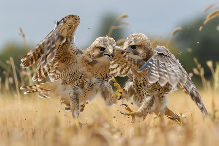 Red-footed kestrel (Falco tinnunculus)