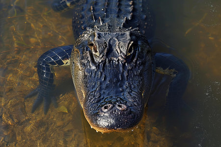 American alligator in Everglades National Park, Florida, USA