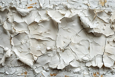 Peeling white paint on the wall. Abstract background for design.の写真素材