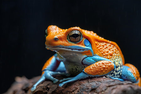 Red-spotted tree frog (Dendrobates tinctorius)の写真素材