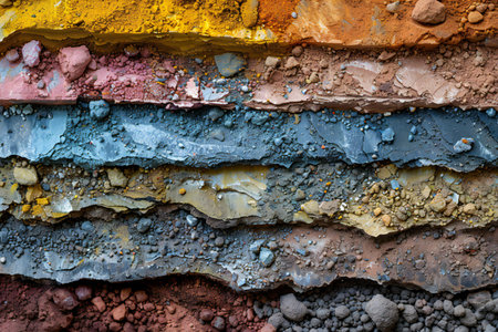Colorful background of crushed stone.