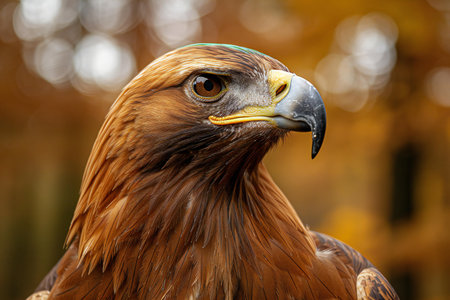 Portrait of a Golden Eagle (Aquila chrysaetos)