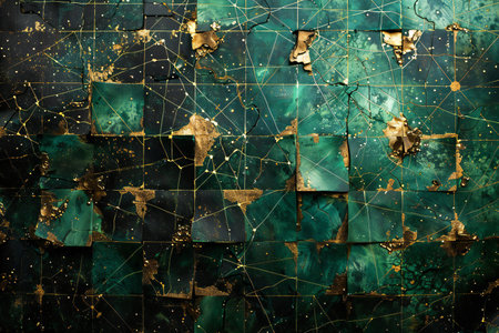 Grunge background with broken glass. Grunge texture.