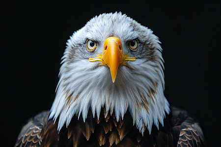 Portrait of an American Bald Eagle (Haliaeetus leucocephalus)