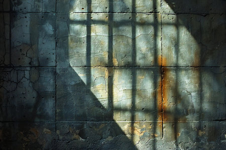 The old wall with shadows. Abstract background.