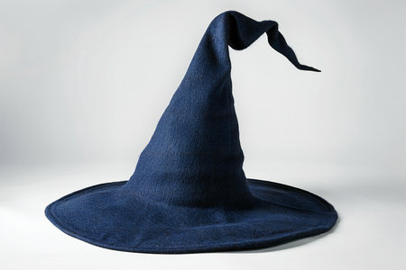 Witch's hat on a white background. Clipping path included.